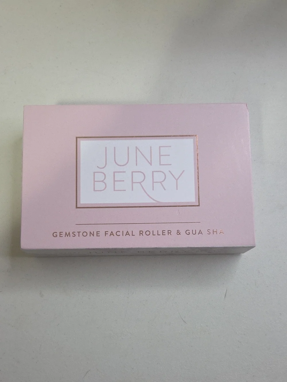 Pink Gemstone Facial Roller & Gua Sha